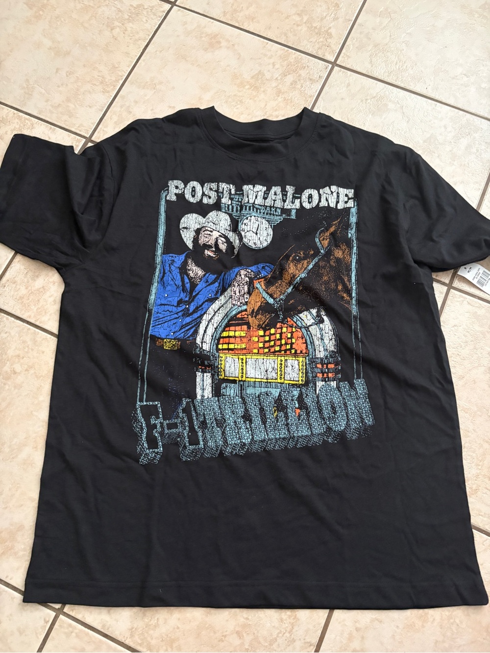 Post Malone Graphic Tee - Black Country Music T-Shirt